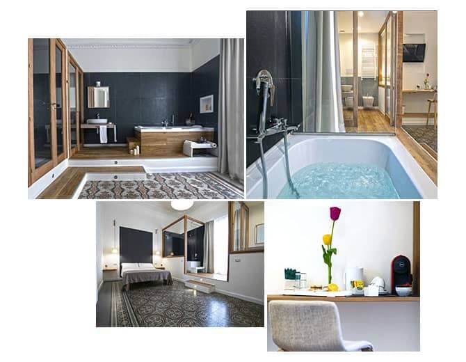Collage Suite del Bed in Spa Palermo